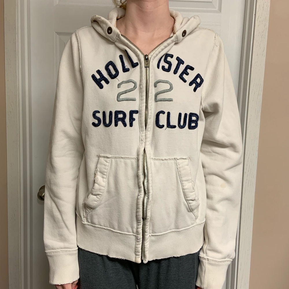 Hollister surf club zip up hoodie